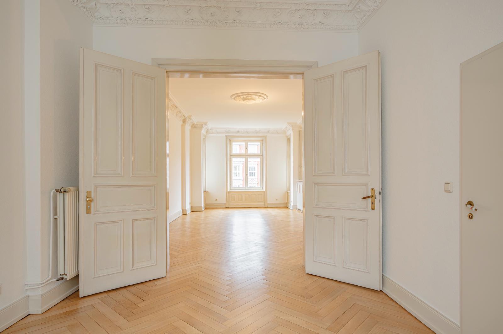 Wohnraum nach der Sanierung